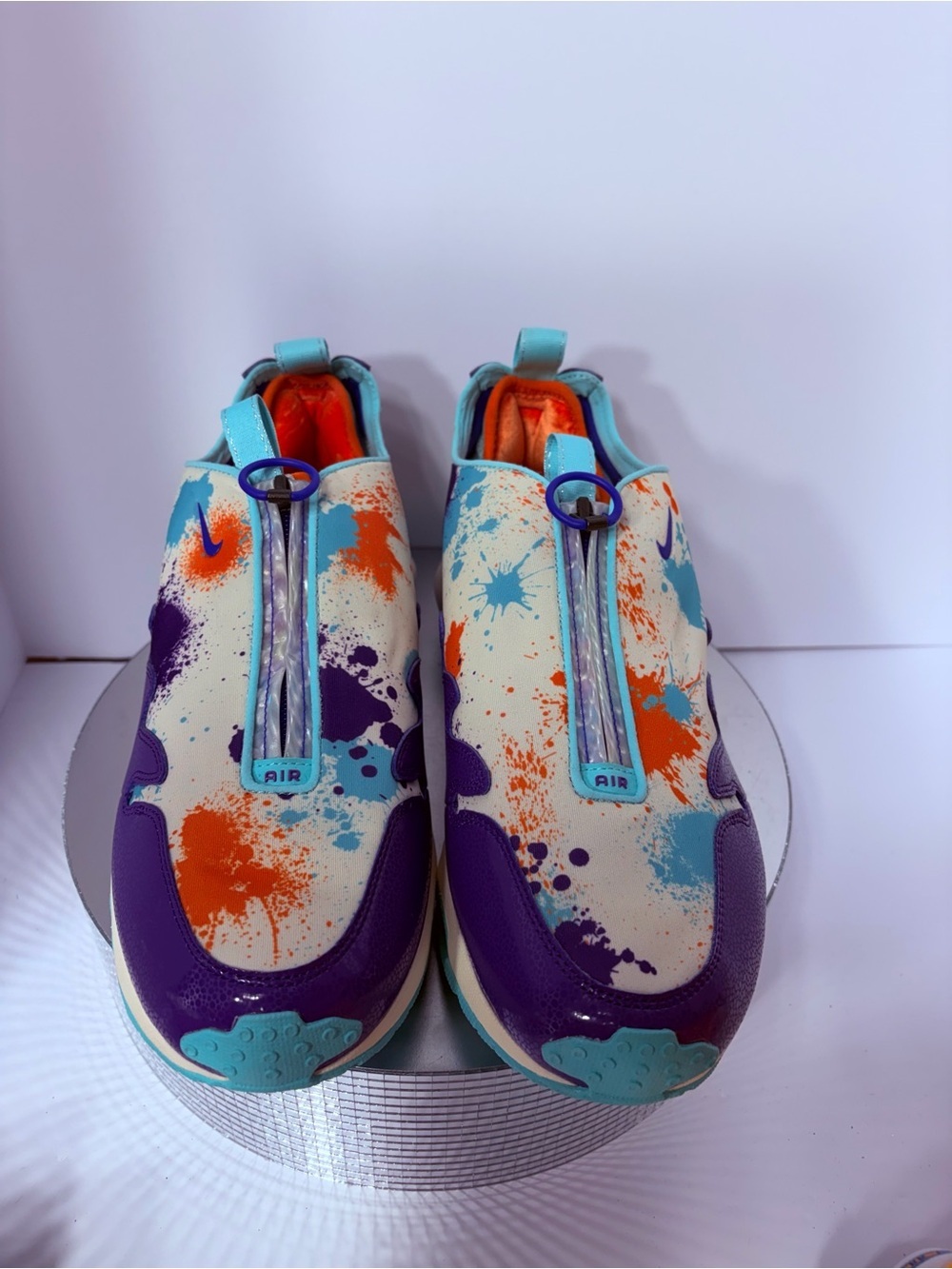 Nike Kids Slip-On Sneakers - Purple, Teal & Orange size 12.5 new W / out tags
